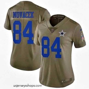 Enchanting Nike Cowboys #84 Jay Novacek Olive Womens 2017 Salute to Service NFL Limited Jersey