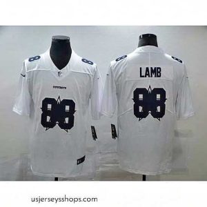 Captivating Nike Cowboys 88 Ceedee Lamb White Shadow Logo Limited Jersey
