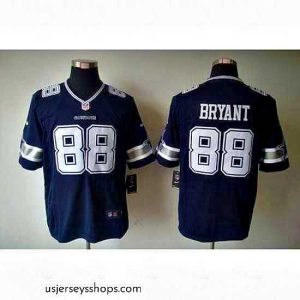Stunning Nike Cowboys #88 Dez Bryant Navy Blue Team Color Mens Stitched NFL Limited Jersey