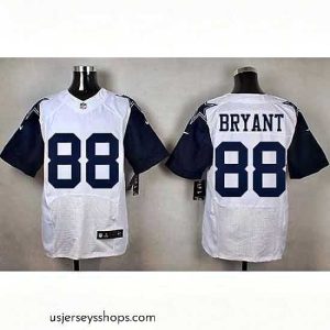 Glamorous Nike Cowboys #88 Dez Bryant White Mens Stitched NFL Elite Rush Jerseys