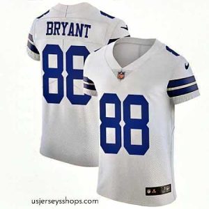 Stunning Nike Cowboys #88 Dez Bryant White Mens Stitched NFL Vapor Untouchable Elite Jersey