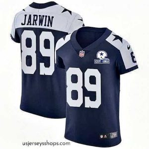 Sensational Nike Cowboys 89 Blake Jarwin Navy Blue Thanksgiving Stitched With Established In 1960 Patch NFL Vapor Untouchable Throwback Elite Jersey