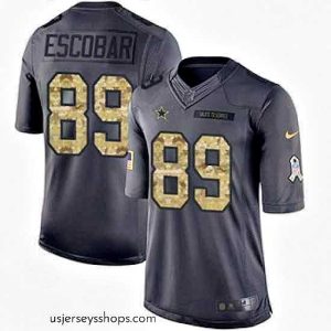 Alluring Nike Cowboys #89 Gavin Escobar Black Mens Stitched NFL Limited 2016 Salute To Service Jersey