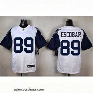 Alluring Nike Cowboys #89 Gavin Escobar White Mens Stitched NFL Elite Rush Jerseys