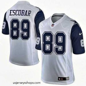 Alluring Nike Cowboys #89 Gavin Escobar White Mens Stitched NFL Limited Rush Jerseys