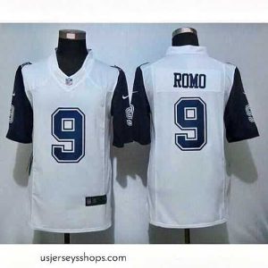 Stunning Nike Cowboys #9 Tony Romo White Mens Stitched NFL Limited Rush Jerseys