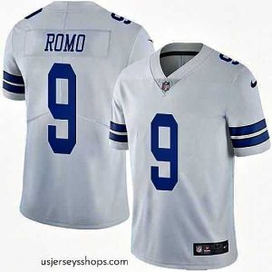 Sensational Nike Cowboys #9 Tony Romo White Mens Stitched NFL Vapor Untouchable Limited Jersey