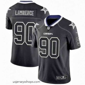 Alluring Nike Cowboys 90 DeMarcus Lawrence Black Shadow Legend Limited Jersey