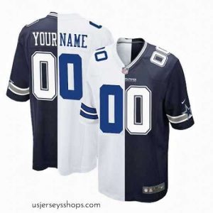Alluring Nike Cowboys #94 C.Hailey Navy Blue White Mens Stitched NFL Elite Split Jersey
