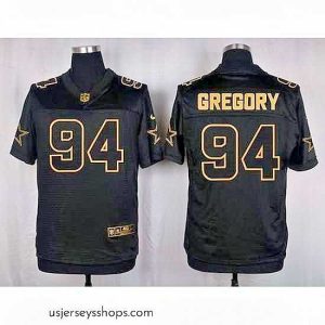 Sensational Nike Cowboys #94 Randy Gregory Black Mens Stitched NFL Elite Pro Line Gold Collection Jersey