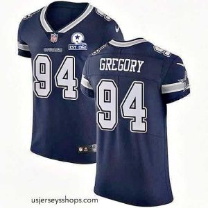 Exquisite Nike Cowboys 94 Randy Gregory Navy Blue Team Color Stitched With Established In 1960 Patch NFL Vapor Untouchable Elite Jersey