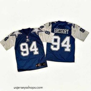 Alluring Nike Cowboys #94 Randy Gregory Navy BlueWhite Throwback Mens Stitched NFL Elite Jersey