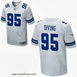 Enchanting Nike Cowboys #95 David Irving Alternate Mens Stitched White NFL Elite Jersey