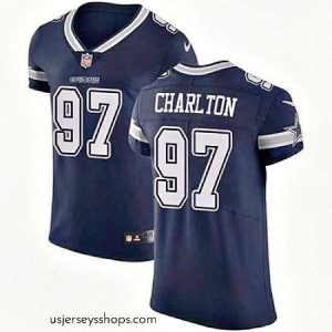 Magnificent Nike Cowboys #97 Taco Charlton Navy Blue Team Color Mens Stitched NFL Vapor Untouchable Elite Jersey