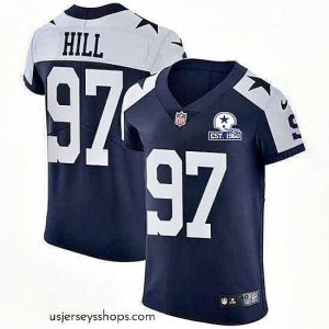 Enchanting Nike Cowboys 97 Trysten Hill Navy Blue Thanksgiving Stitched With Established In 1960 Patch NFL Vapor Untouchable Throwback Elite Jersey