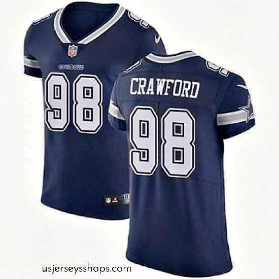 Alluring Nike Cowboys #98 Tyrone Crawford Navy Blue Team Color Mens Stitched NFL Vapor Untouchable Elite Jersey