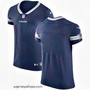 Glamorous Nike Cowboys Blank Navy Blue Team Color Mens Stitched NFL Vapor Untouchable Elite Jersey