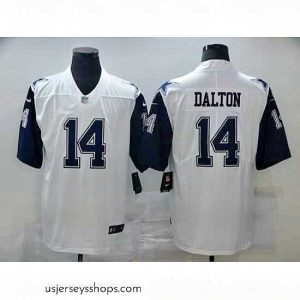 Exquisite Nike Dallas Cowboys 14 Andy Dalton White Color Rush Limited Jersey