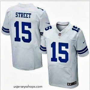 Exquisite Nike Dallas Cowboys #15 Devin Street White 27s Stitched NFL Elite Jersey