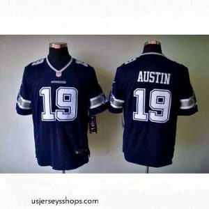 Stunning Nike Dallas Cowboys 19 Miles Austin Blue LIMITED NFL Jersey