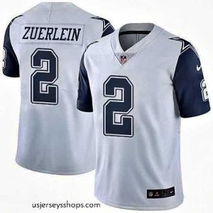 Glamorous Nike Dallas Cowboys 2 Greg Zuerlein White Stitched NFL Limited Rush Jersey