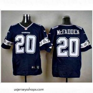 Captivating Nike Dallas Cowboys #20 Darren McFadden Navy Blue Team Color Mens Stitched NFL Elite Jersey