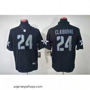 Magnificent Nike Dallas Cowboys 24 Morris Claiborne Black Limited Impact NFL Jersey