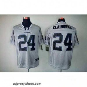 Enchanting Nike Dallas Cowboys 24 Morris Claiborne Grey Elite Lights Out NFL Jersey