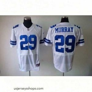 Stunning Nike Dallas Cowboys 29 DeMarco Murray White Elite NFL Jersey