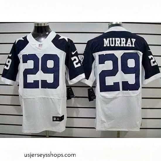 Exquisite Nike Dallas Cowboys 29 DeMarco Murray White Elite Thankgivings NFL Jersey
