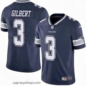 Sensational Nike Dallas Cowboys 3 Garrett Gilbert Navy Blue Team Color Stitched NFL Vapor Untouchable Limited Jersey