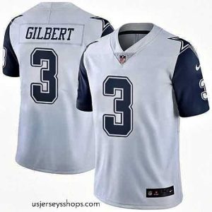 Glamorous Nike Dallas Cowboys 3 Garrett Gilbert White Stitched NFL Limited Rush Jersey