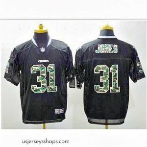 Glamorous Nike Dallas Cowboys #31 Byron Jones Black Mens Stitched NFL Elite Camo Fashion Jersey