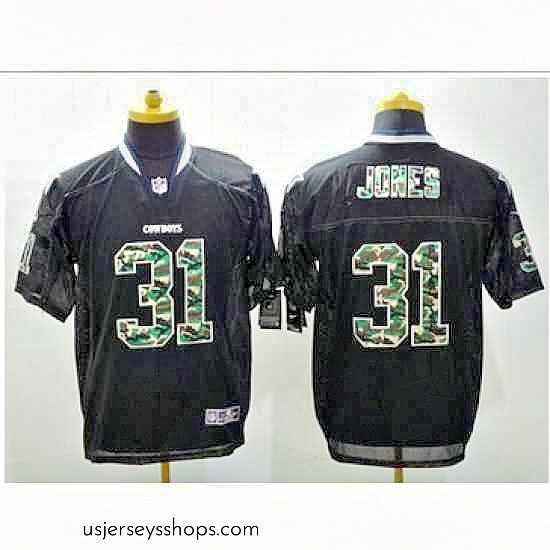 Glamorous Nike Dallas Cowboys #31 Byron Jones Black Mens Stitched NFL Elite Camo Fashion Jersey