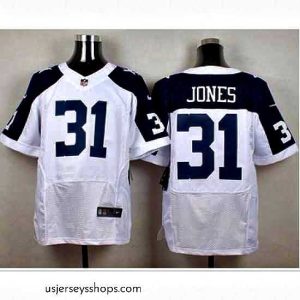 Stunning Nike Dallas Cowboys #31 Byron Jones White Thanksgiving Throwback 27s Stitched NFL Elite Jersey
