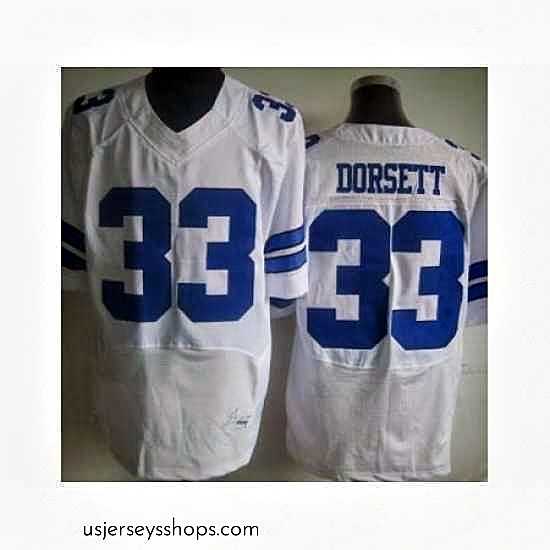 Captivating Nike Dallas Cowboys 33 Tony Dorsett White Elite NFL Jersey