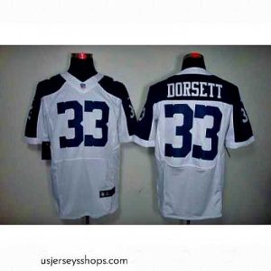 Alluring Nike Dallas Cowboys 33 Tony Dorsett White Elite Thanksgiving NFL Jersey