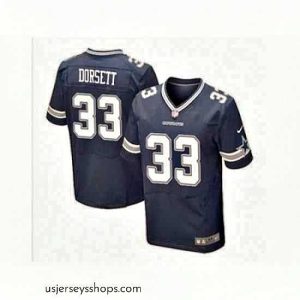 Glamorous Nike Dallas Cowboys 33 tony dorsett blue Elite NFL Jersey