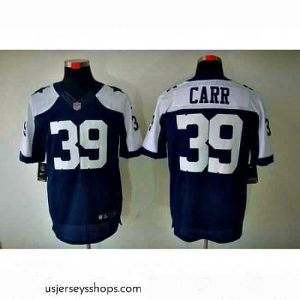 Magnificent Nike Dallas Cowboys 39 Brandon Carr Blue Elite Thankgivings NFL Jersey