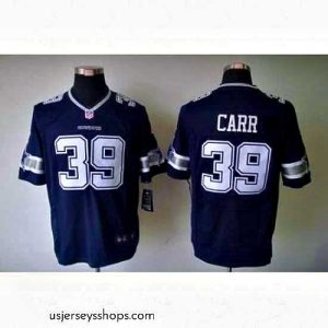 Magnificent Nike Dallas Cowboys 39 Brandon Carr Blue LIMITED NFL Jersey