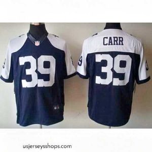Stunning Nike Dallas Cowboys 39 Brandon Carr Blue LIMITED Thankgivings NFL Jersey