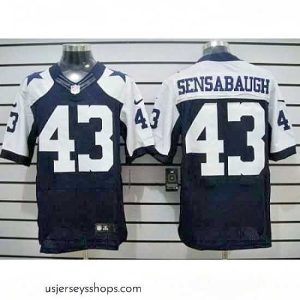 Breathtaking Nike Dallas Cowboys 43 Gerald Sensabaugh Blue Elite Thankgivings NFL Jersey