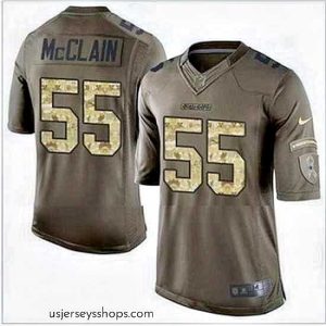 Alluring Nike Dallas Cowboys #55 Rolando McClain Green Mens Stitched NFL Limited Salute To Service Jersey