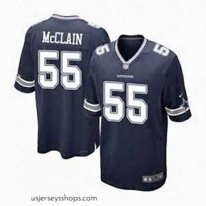 Glamorous Nike Dallas Cowboys #55 Rolando McClain Navy Blue Team Color Mens Stitched NFL Elite Jersey