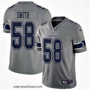 Glamorous Nike Dallas Cowboys 58 Aldon Smith Gray Stitched NFL Limited Inverted Legend Jersey