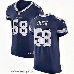 Captivating Nike Dallas Cowboys 58 Aldon Smith Navy Blue Team Color Stitched NFL Vapor Untouchable Elite Jersey