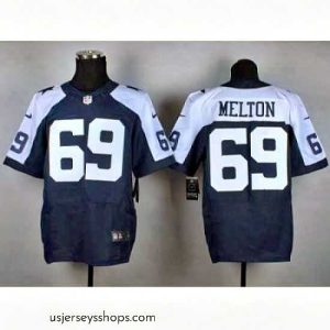 Breathtaking Nike Dallas Cowboys 69 Henry Melton blue Elite thankgivings NFL Jersey