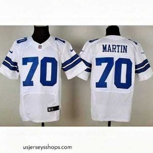 Stellar Nike Dallas Cowboys 70 Zack Martin White Elite NFL Jersey