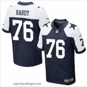Magnificent Nike Dallas Cowboys #76 Greg Hardy Navy Blue Thanksgiving Throwback Mens Stitched NFL Elite Jersey