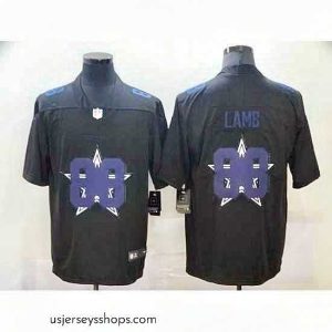 Glamorous Nike Dallas Cowboys 88 Ceedee Lamb Black Shadow Logo Limited Jersey